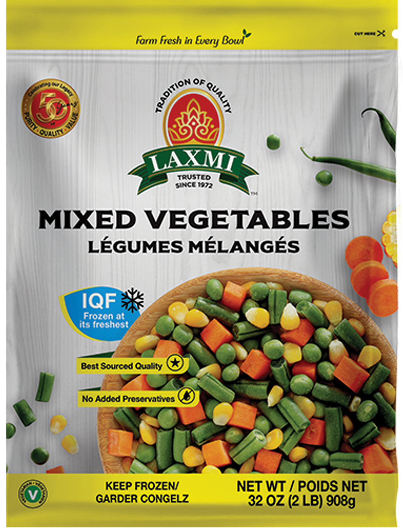 Laxmi Mix Veg Bulk 908g - A2Z Cash N Carry