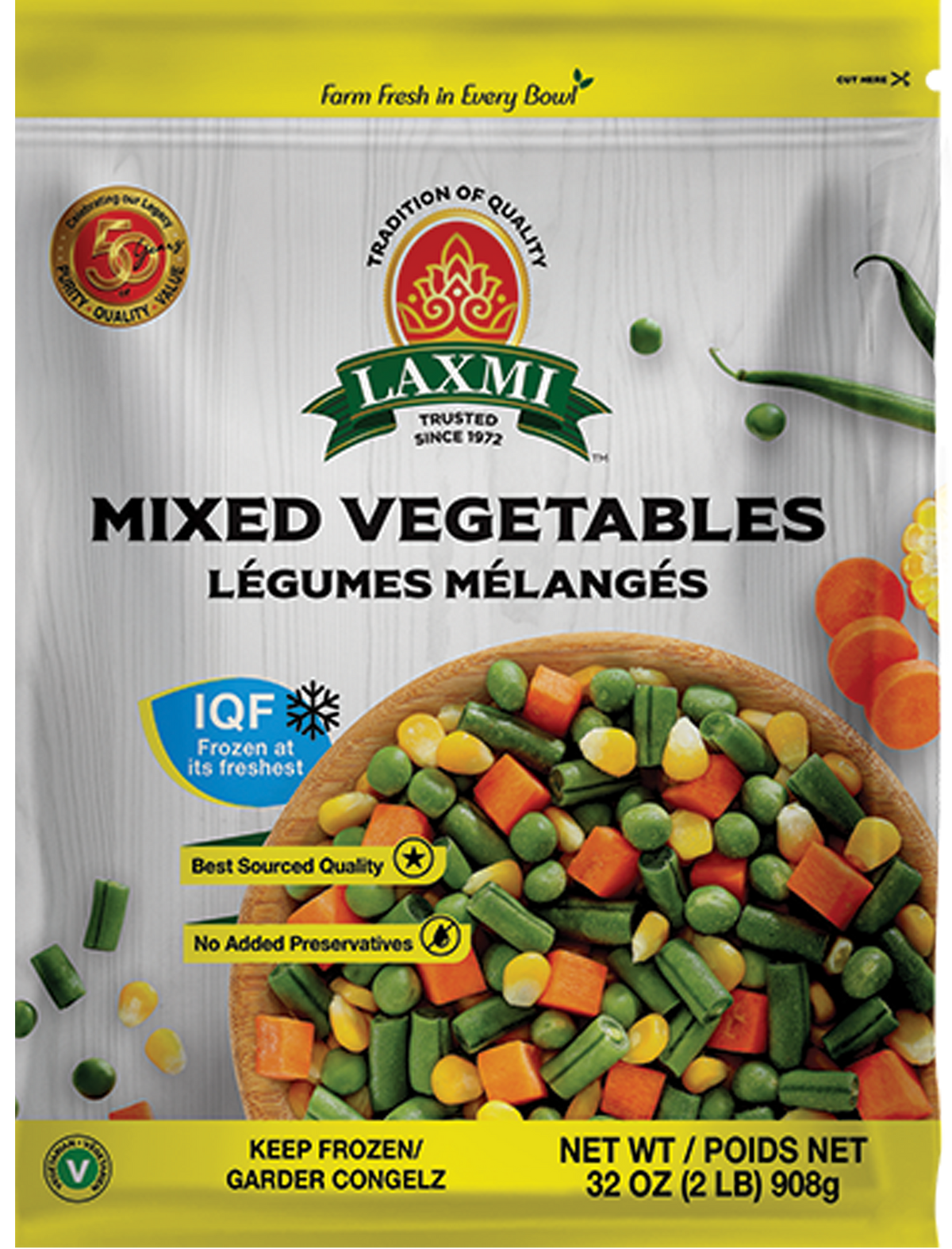 Laxmi Mix Veg Bulk 908g - A2Z Cash N Carry