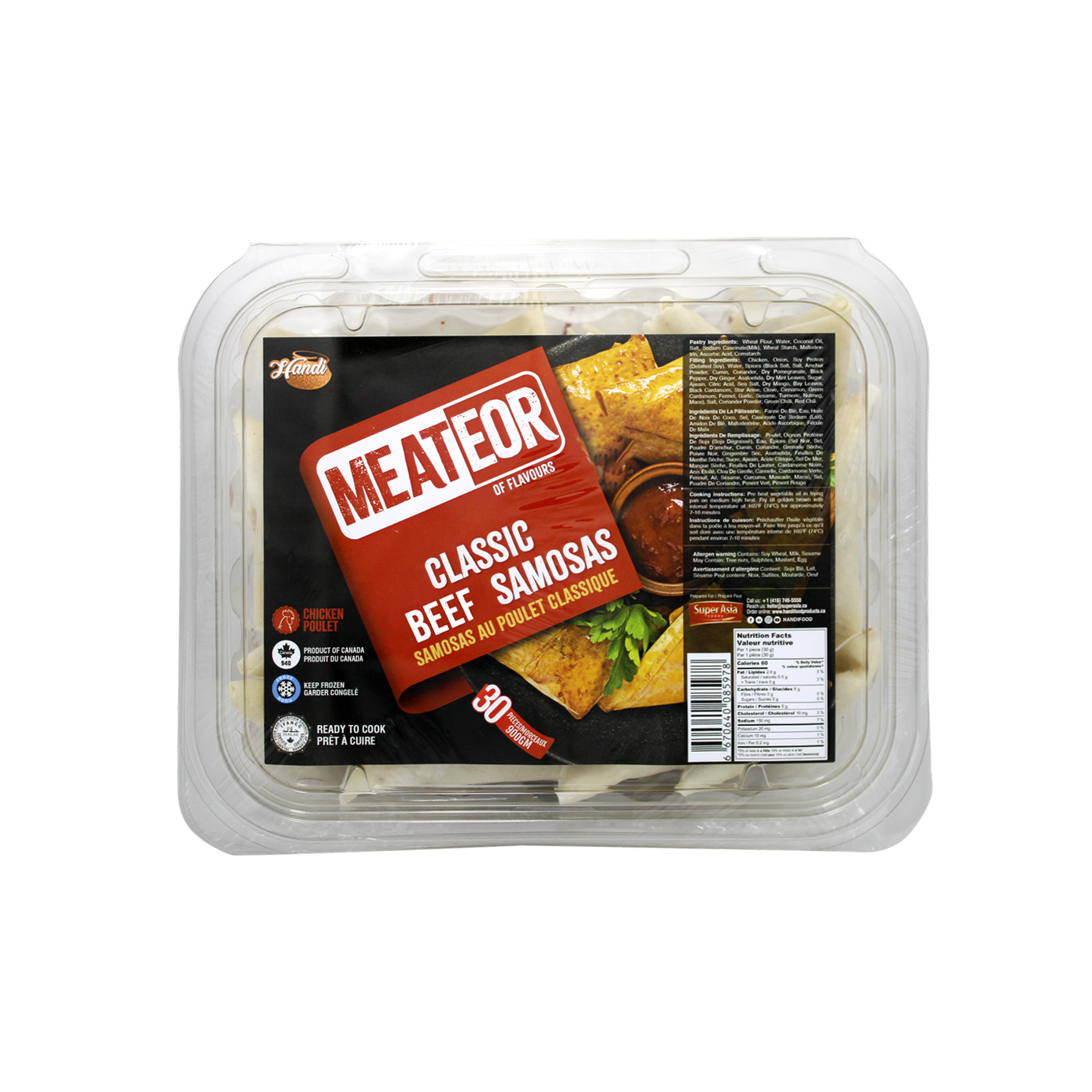 Meateor - Beef Samosa - 30Ct