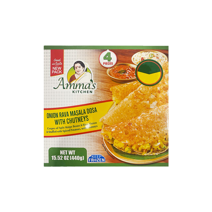Amma's Kitchen - Onion Rawa Masala Dosa W/ Chutney - 440g