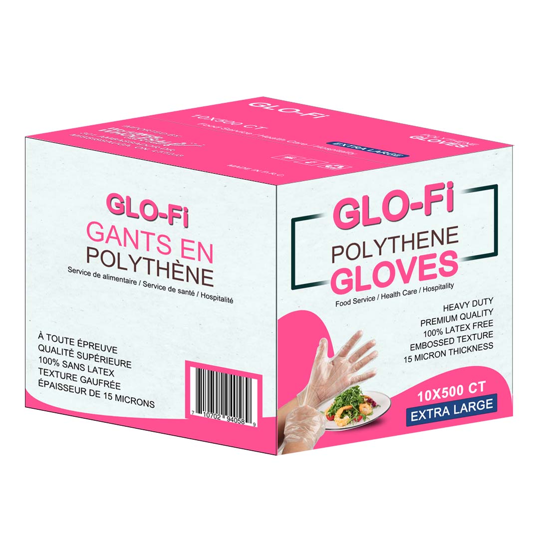 GLO-Fi - Gloves - Poly - X-Large - A2Z Cash N Carry