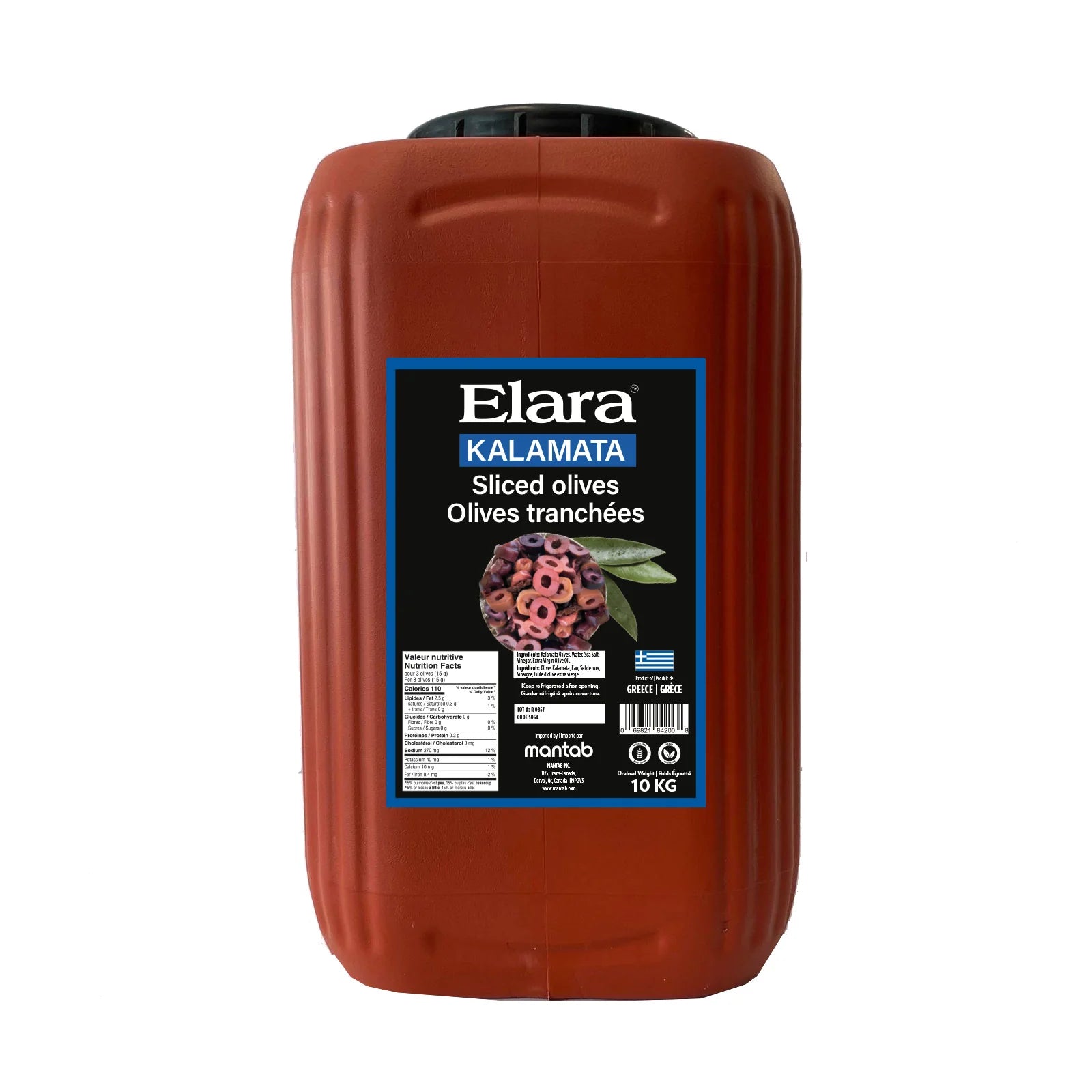 Elara - Olives - Kalamata - Sliced