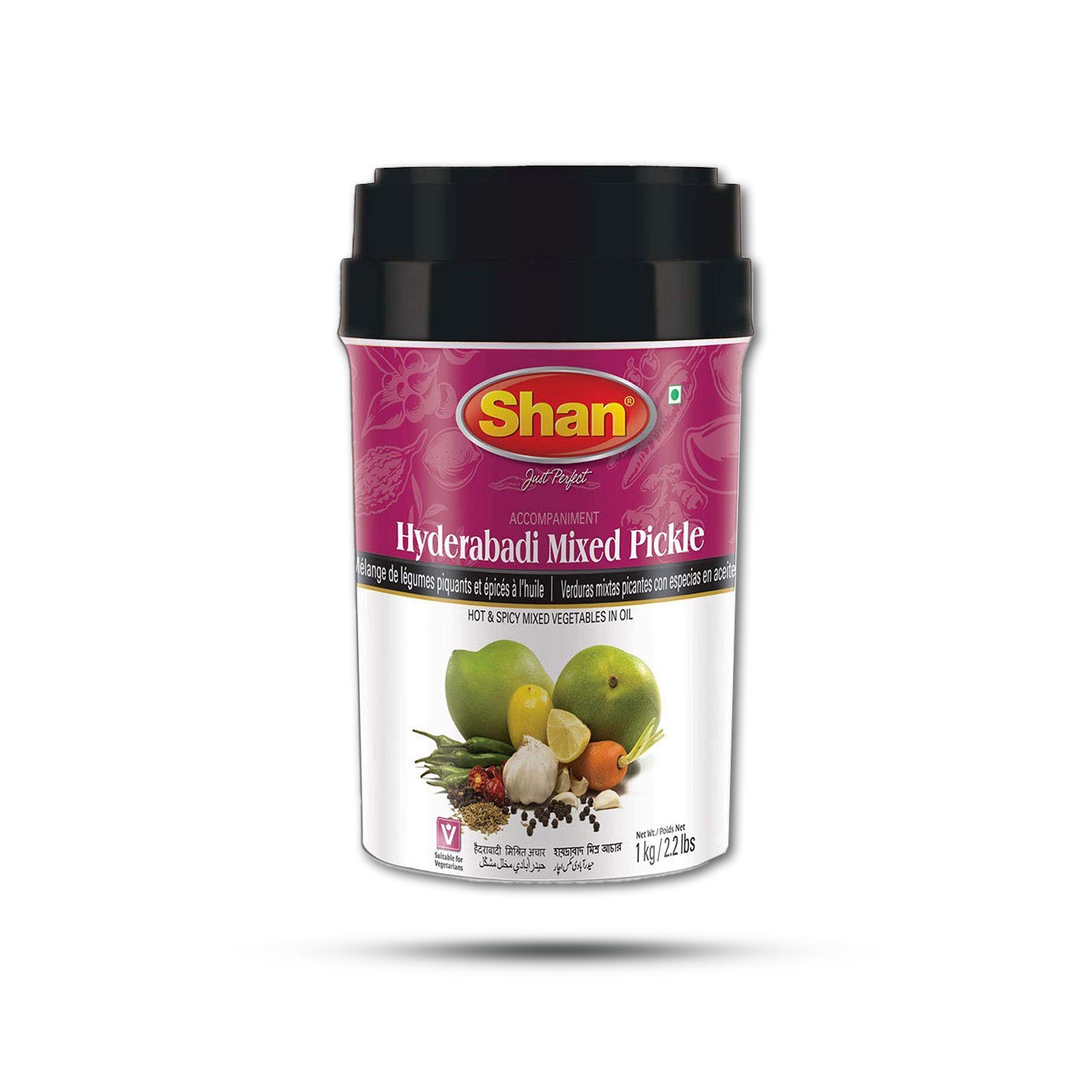 Shan Hyderabadi Mixed Pickle - Premium 1kg - A2Z Cash N Carry