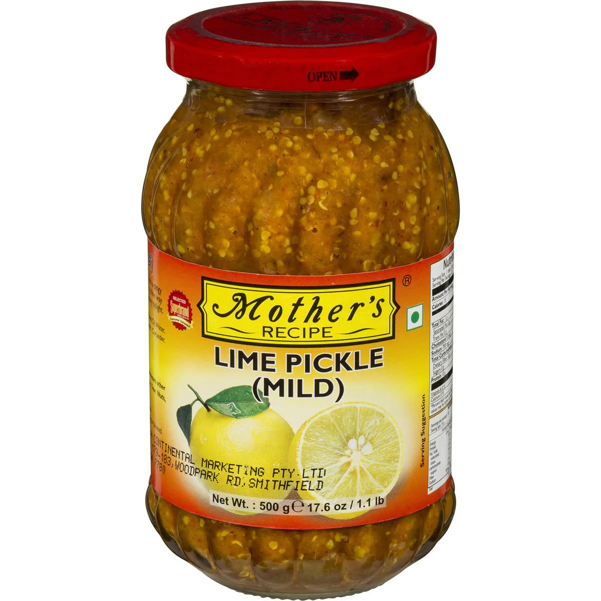 Mothers Lime Mild Pickle 500g - A2Z Cash N Carry