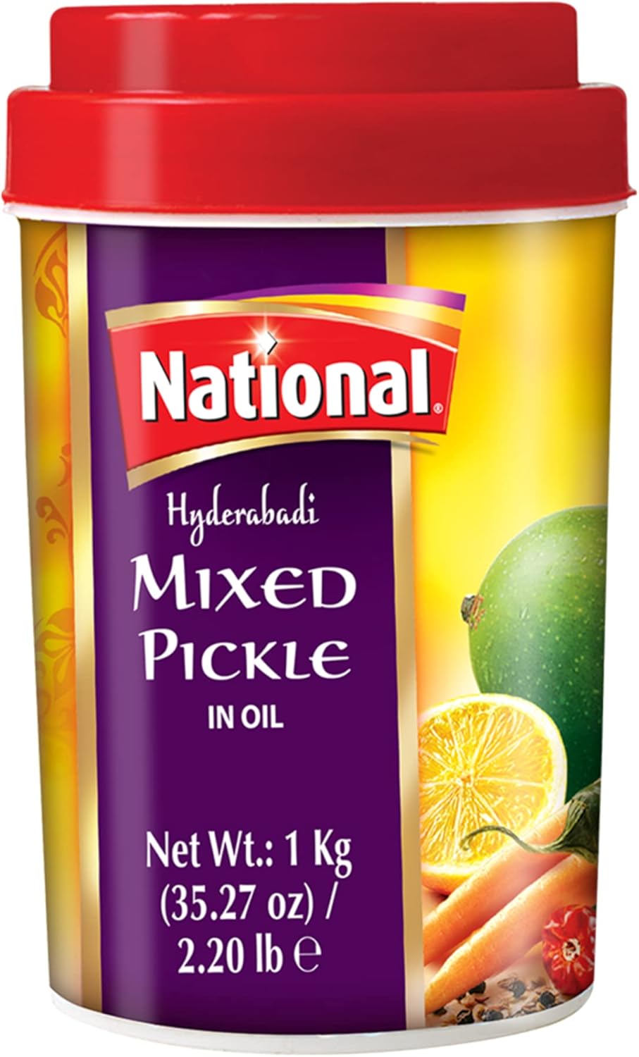 National Hyderabadi Mixed Pickle 1Kg - A2Z Cash N Carry