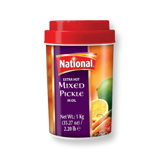 National Extra Hot Mixed Pickle 1Kg - A2Z Cash N Carry