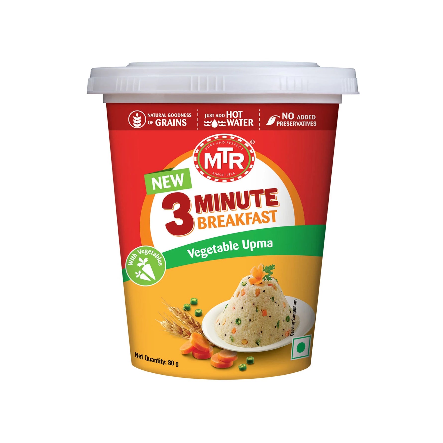 MTR - Vegetable Upma Cup - Regular - 80g