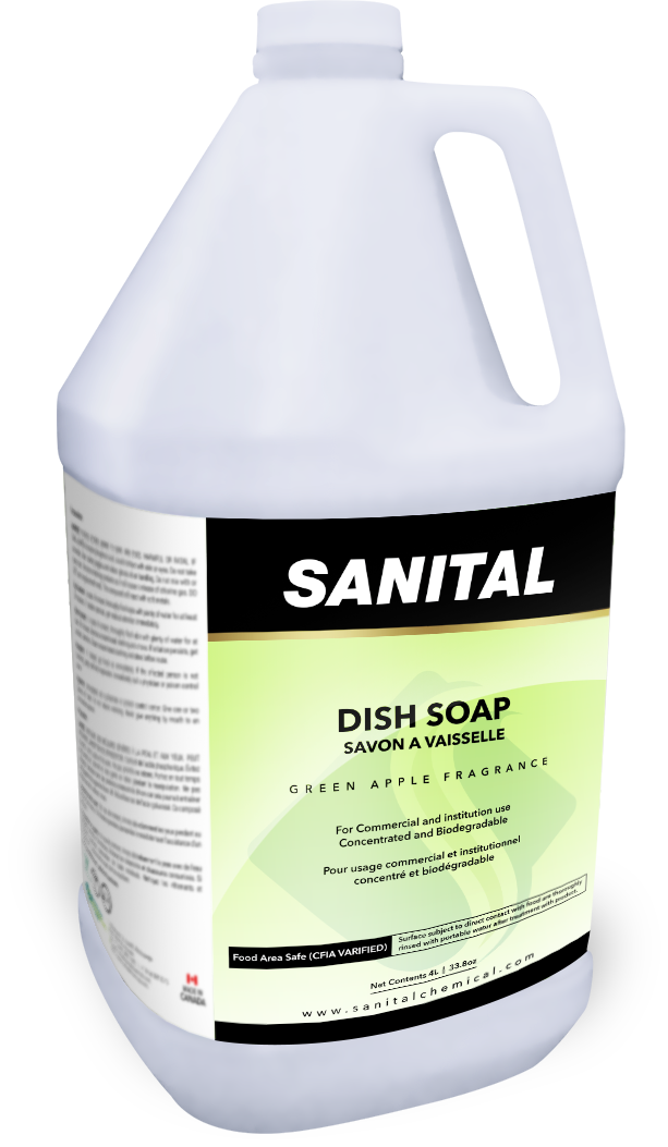Sanital Dishwash Soap Green Apple 4L - A2Z Cash N Carry