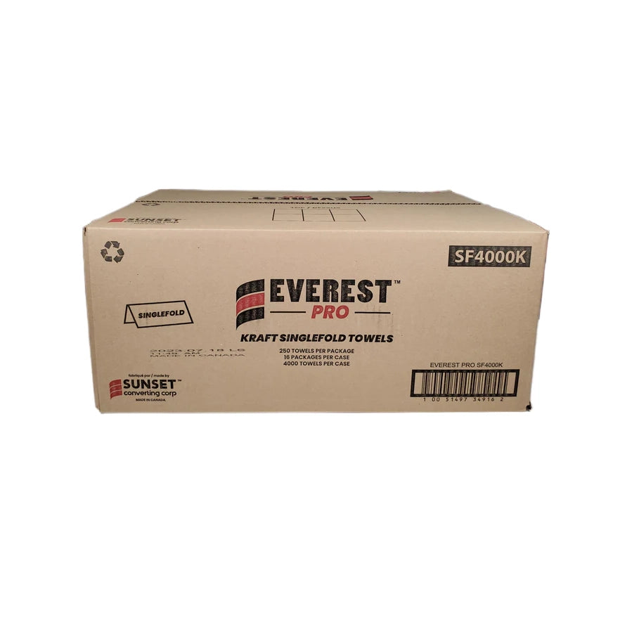 Everest Pro/ Five Star - Kraft Hand Towel - Single Fold