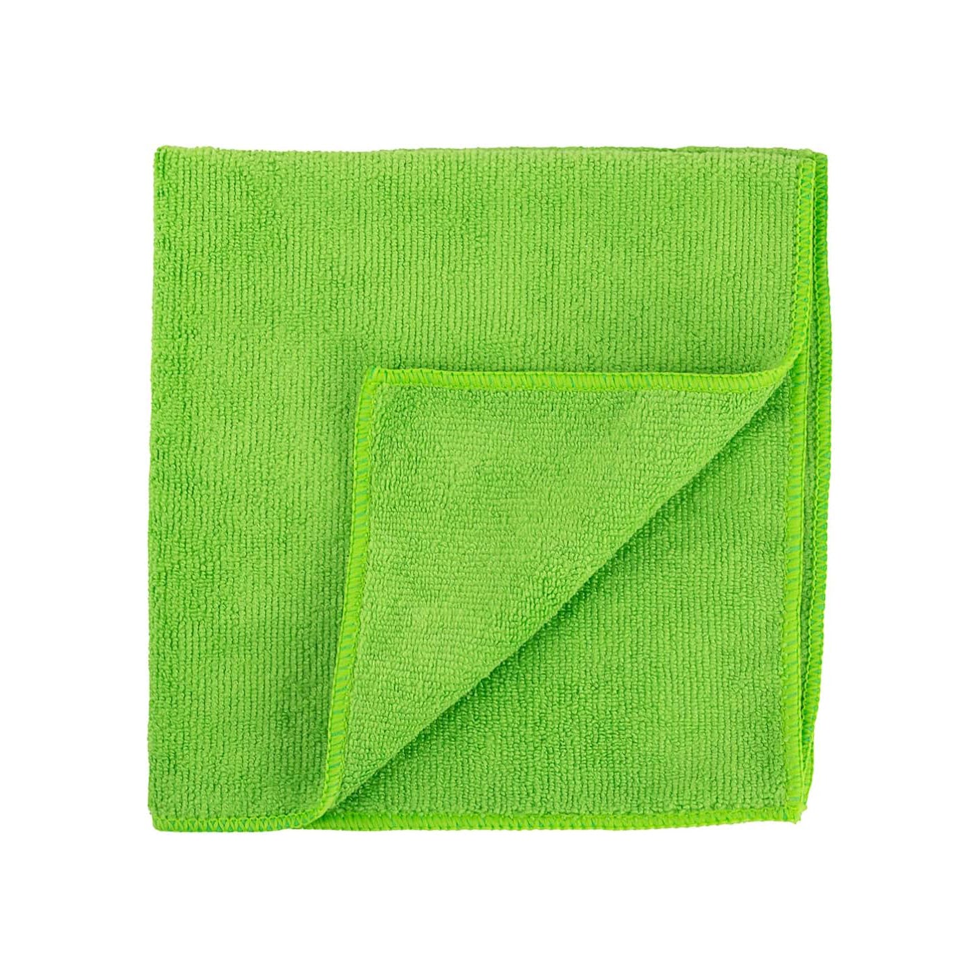 Microfiber Cloth 16X16 - Green - 8/Cs