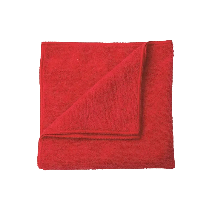 Microfiber Cloth 16X16 - Red - 8/Cs