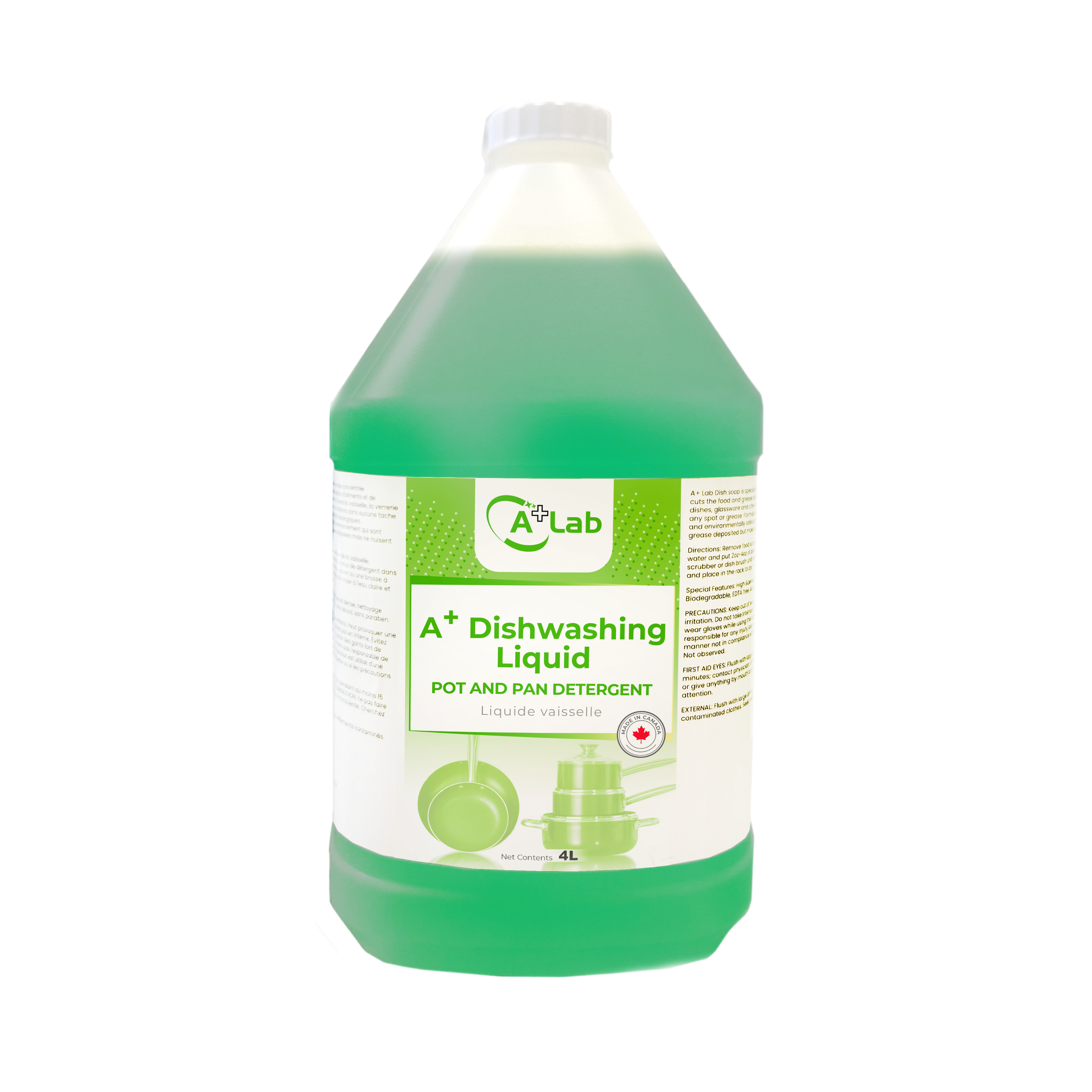 APlus - Dish Soap - Green Apple - 4L