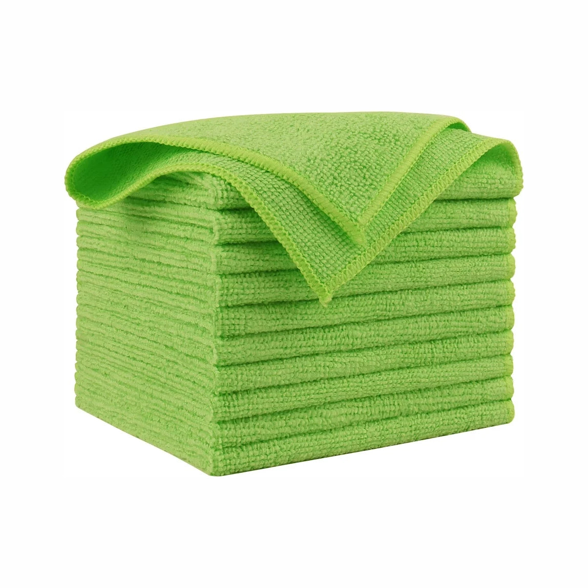 MicroFibre Towel - 40x40cm - Green - 10Ct