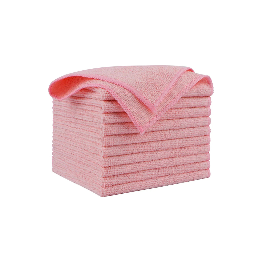 MicroFibre Towel - 40x40cm - Pink - 10Ct