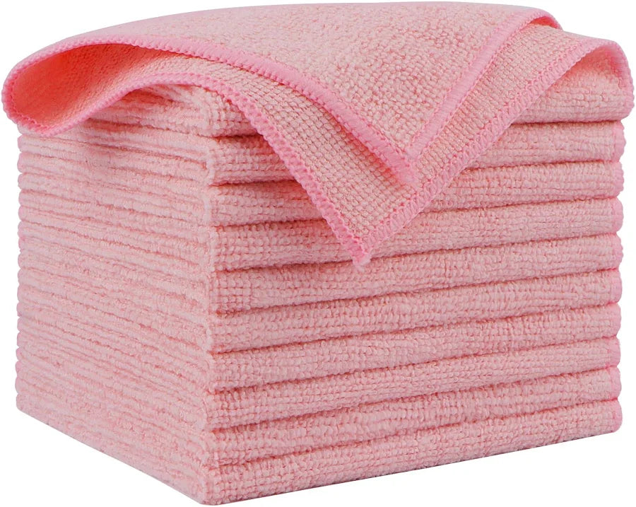 MicroFibre Towel - 40x40cm - Pink - 10Ct