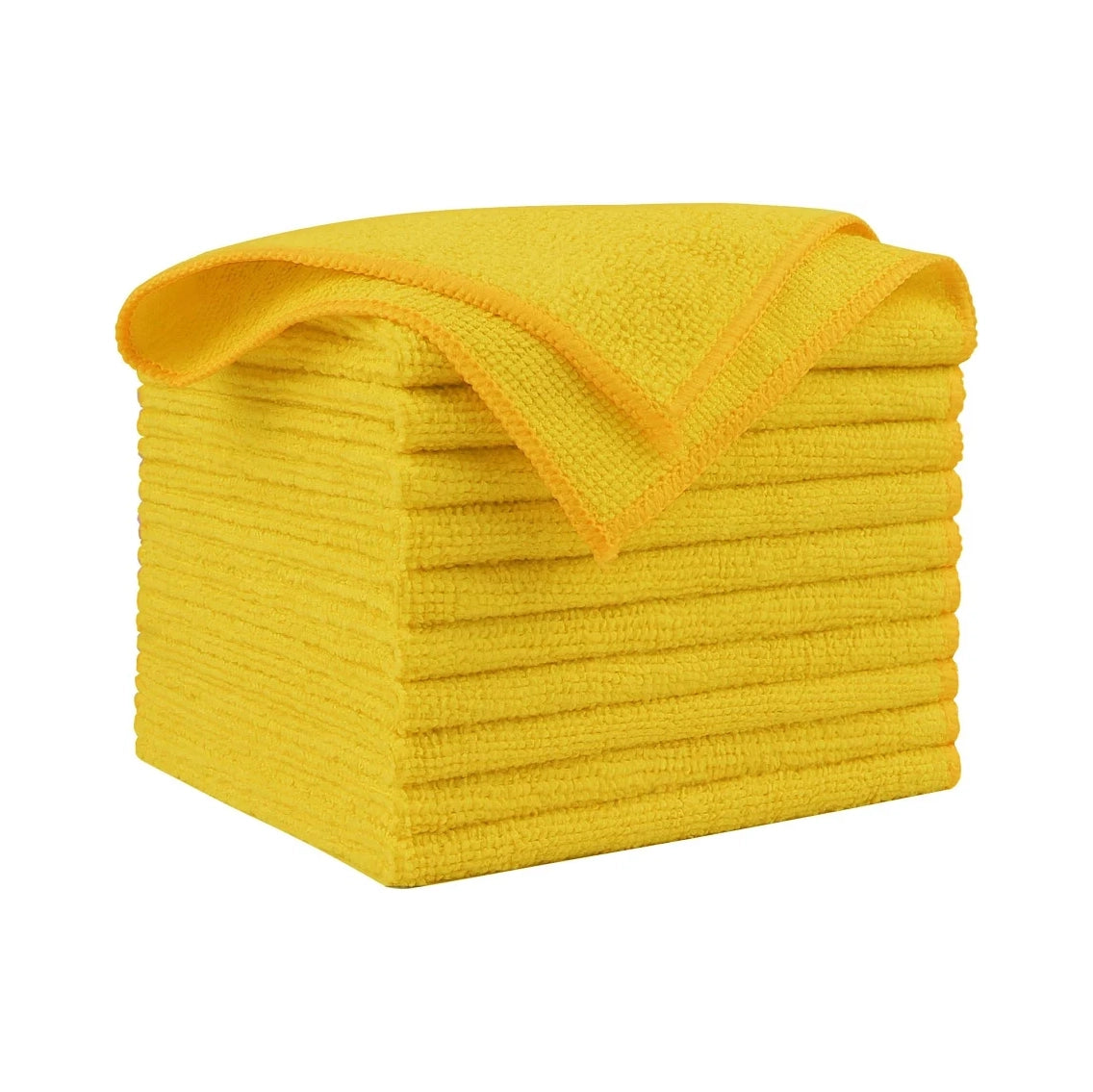 MicroFibre Towel - 40x40cm - Yellow - 10Ct