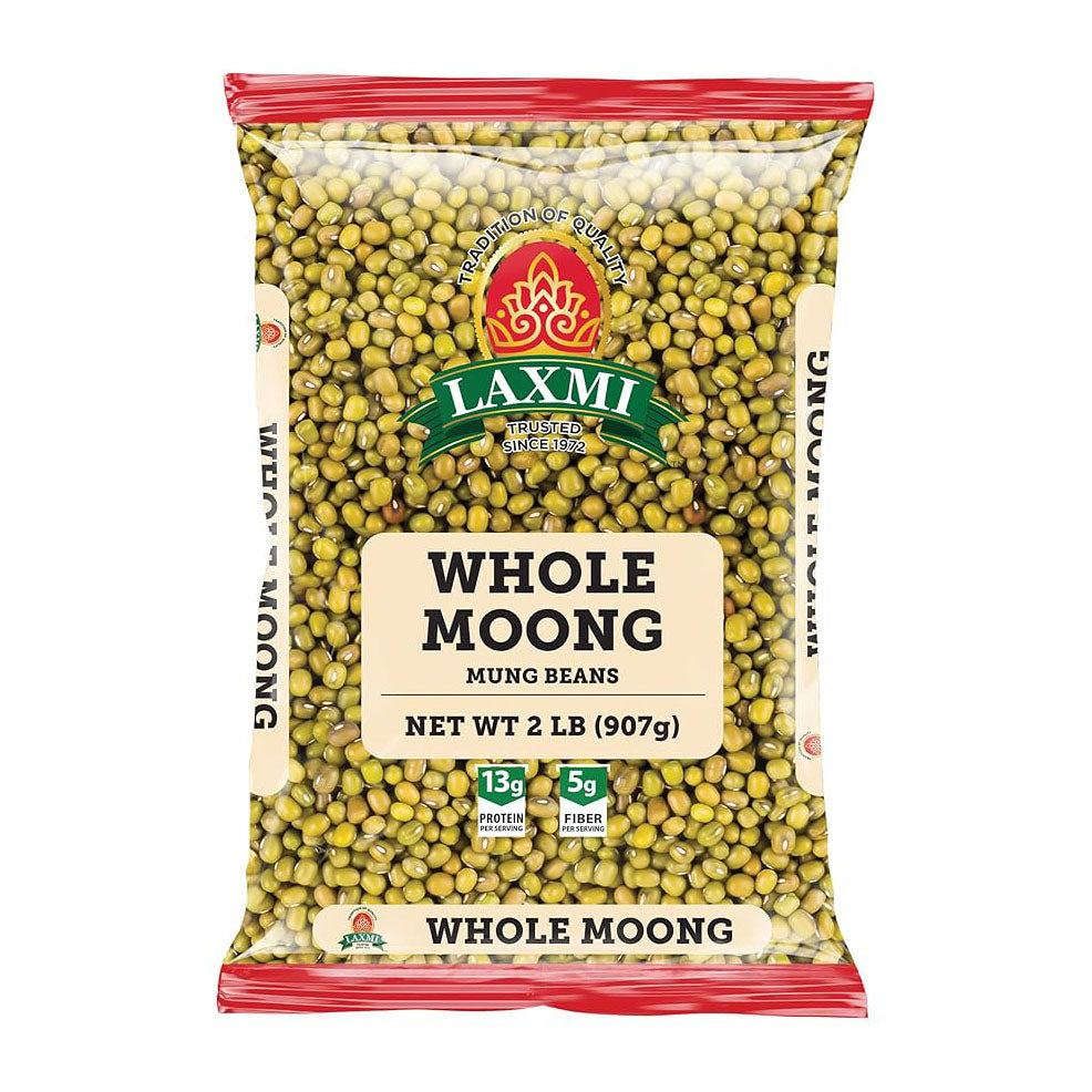 Laxmi - Moong Whole - Bold - 2Lb