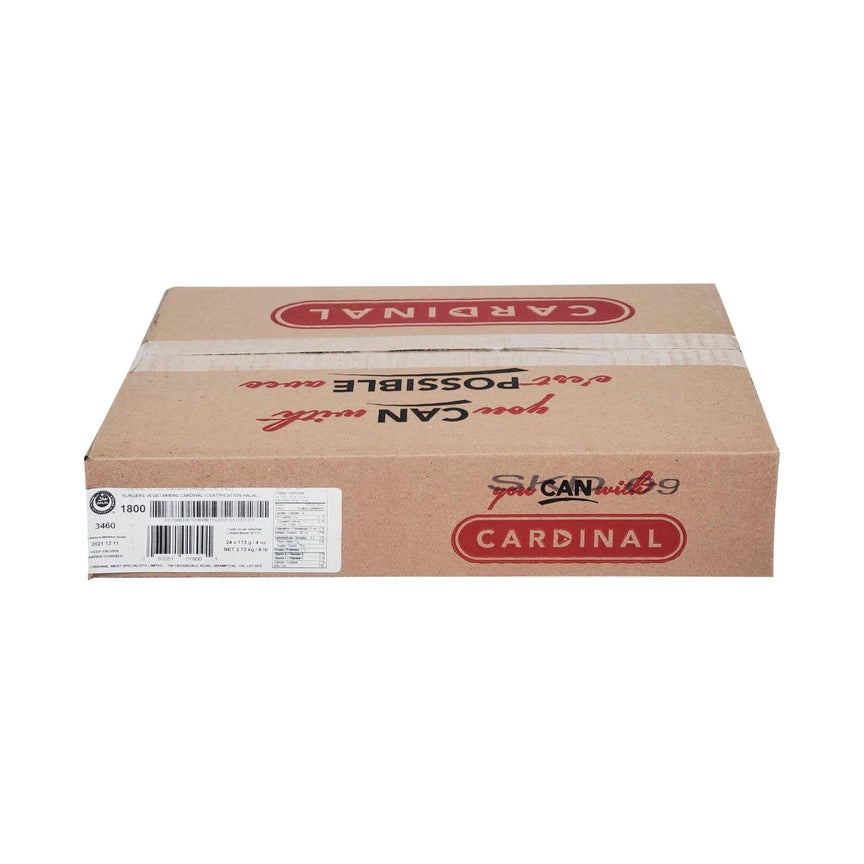 Cardinal 4 Oz Veggie Burgers - Halal Certified 1800