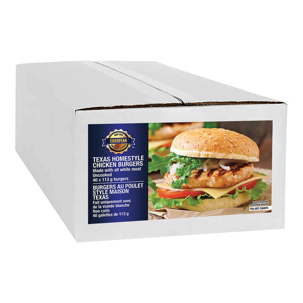 EQM Texas Style Chicken Burgers (4oz)