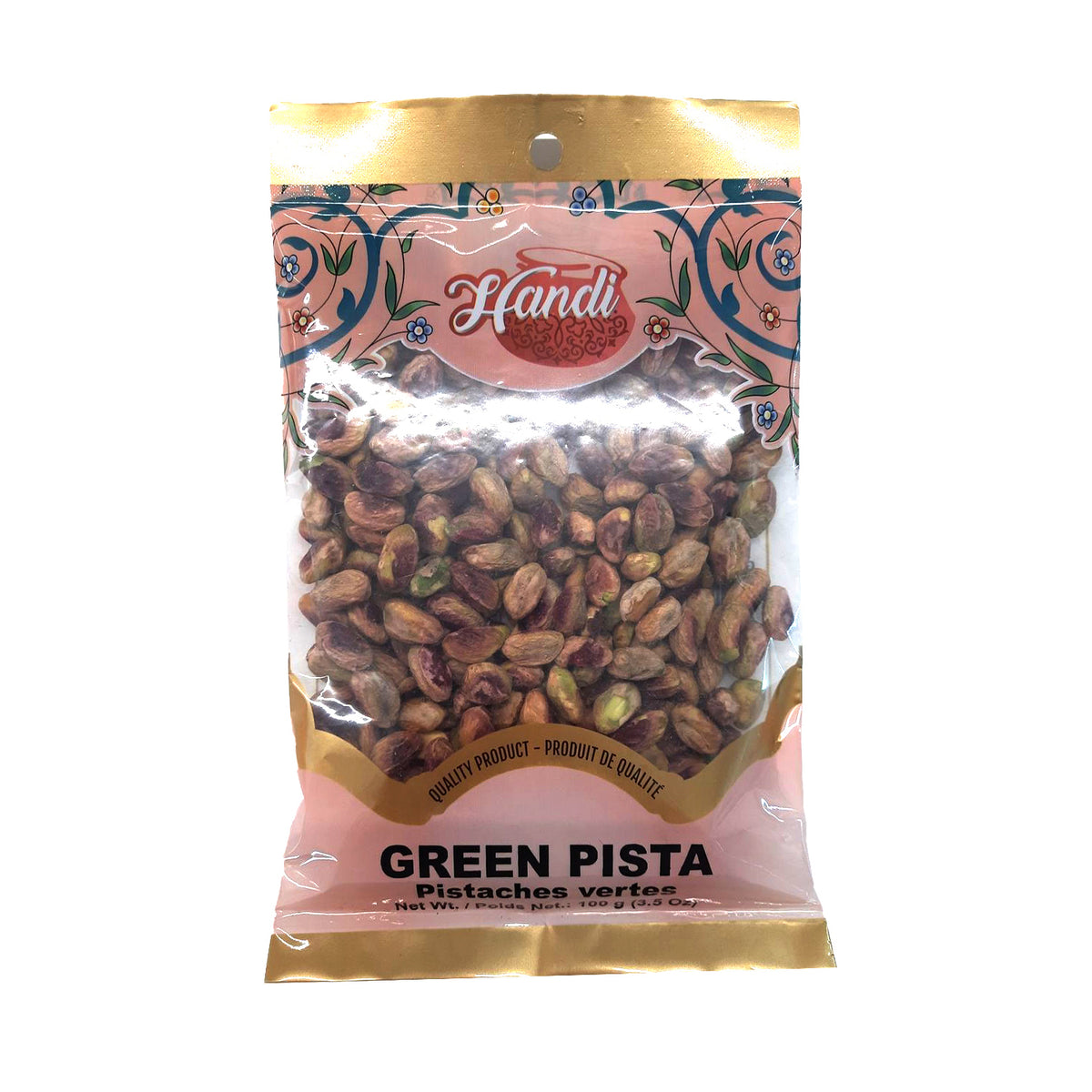 Handi - Green Pista Kernels - 100gm