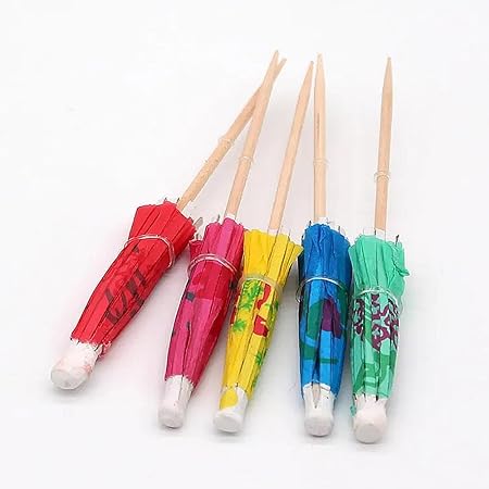 Toothpick - Umbrella - Paper -  Colour