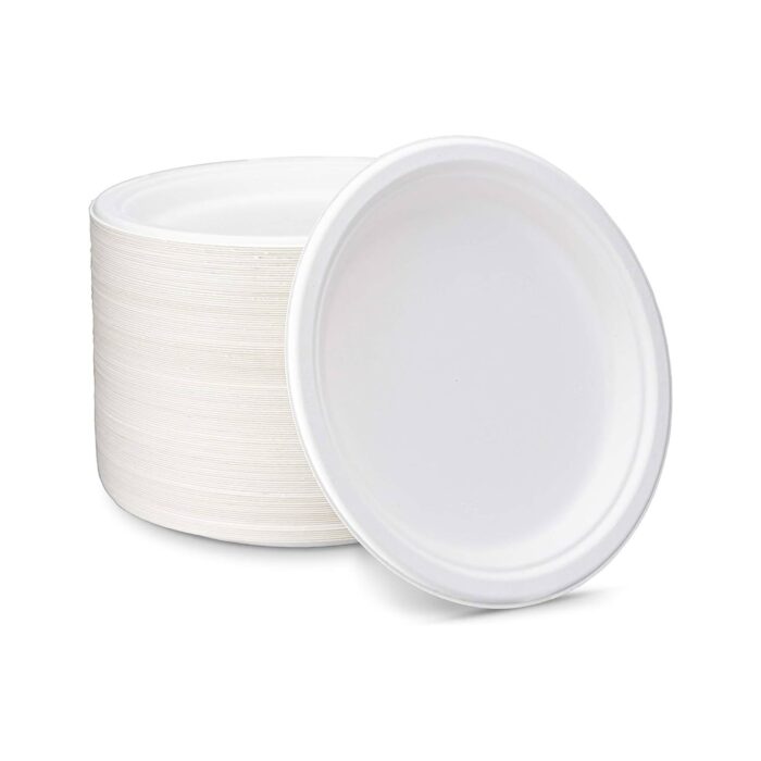 GreenVille - 9" Bagasse Paper Plate - 125Ct