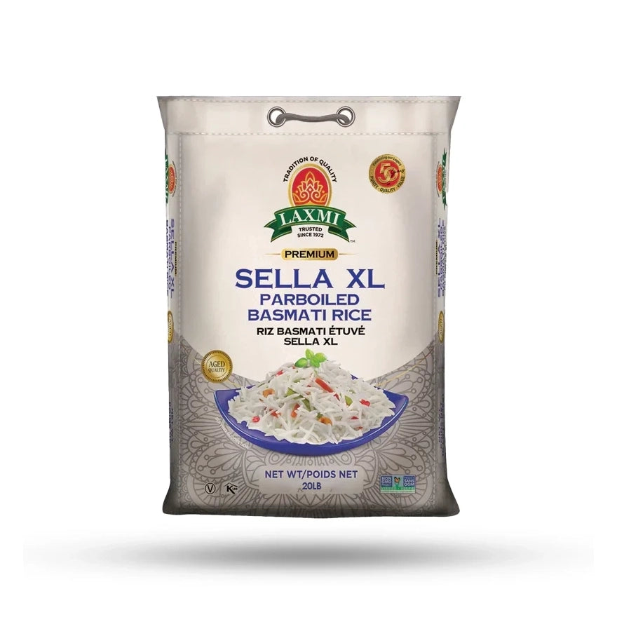 Laxmi - Sella XL Parboiled Basmati Rice - 20Lb