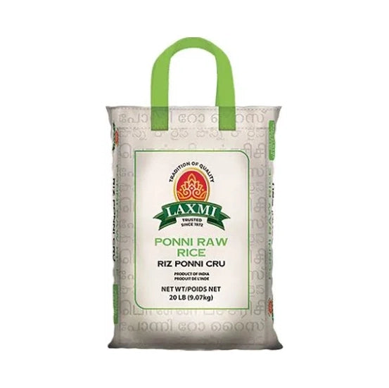 Laxmi - Ponni Raw Rice - 20Lb