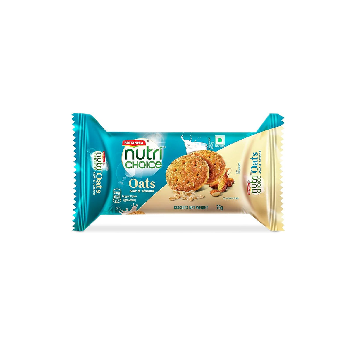 Britannia Nutri Choice Almond and Milk 75g - A2Z Cash N Carry