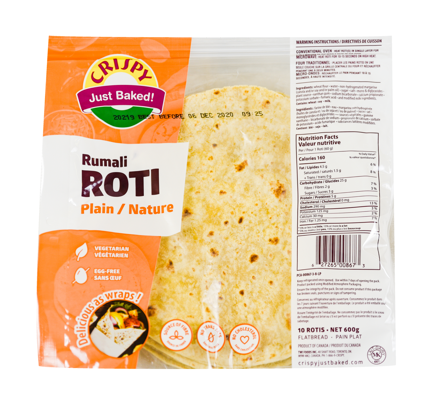 Crispy -  Roti Rumali - 600g