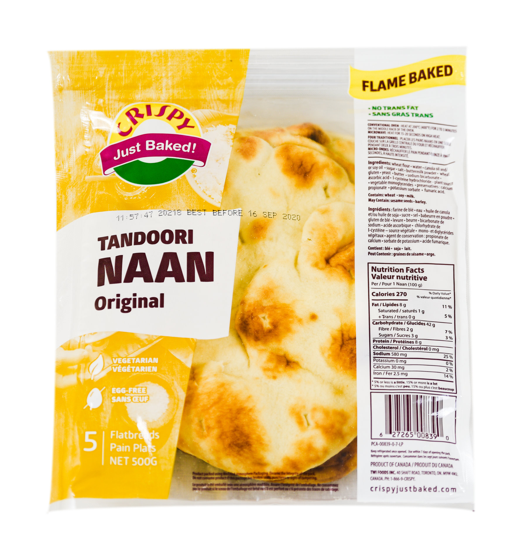 Crispy - Tandoori Naan - 500g