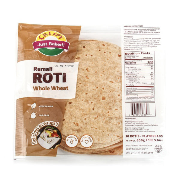 Crispy -  Roti Rumali Whole Wheat - 600g