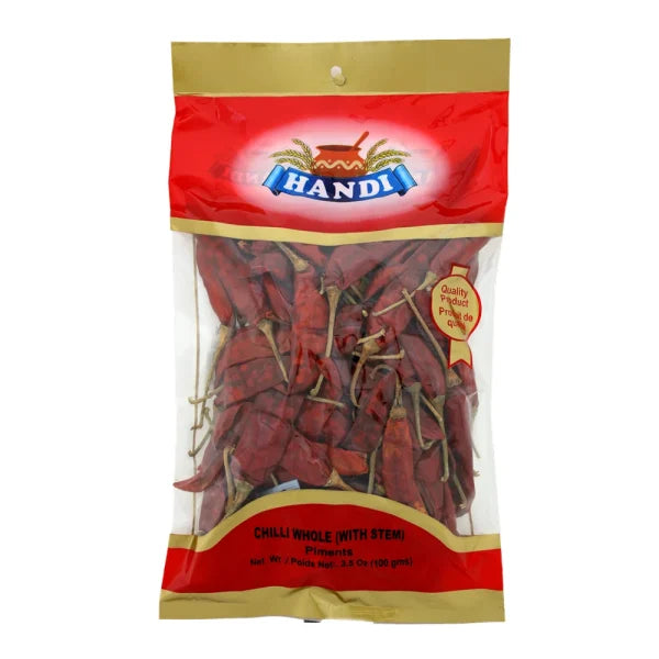 Handi - Chilli Whole Without Stem - 100g