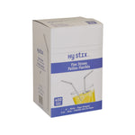 Hy StixEco Straw Milkshake Paper 8" White Wrapped STRE-MS-8WT-PW