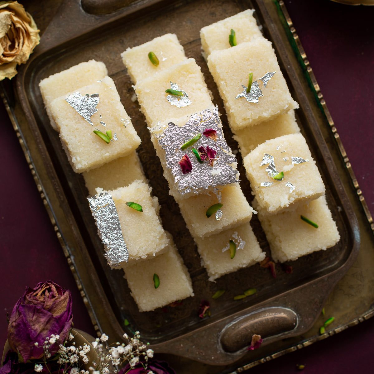 Saffron - Coconut Barfi