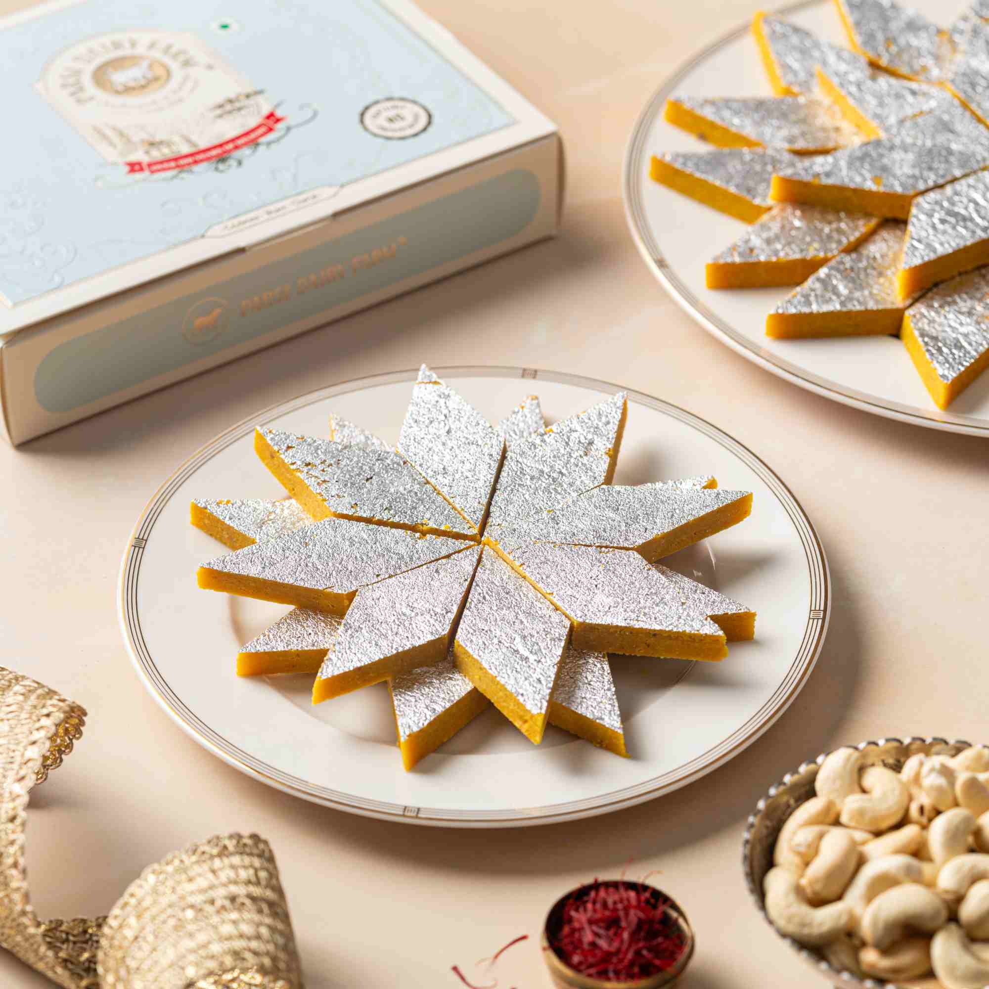 Saffron Kaju Katli - A2Z Cash N Carry