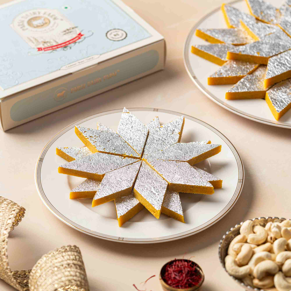 Saffron Kaju Katli - A2Z Cash N Carry
