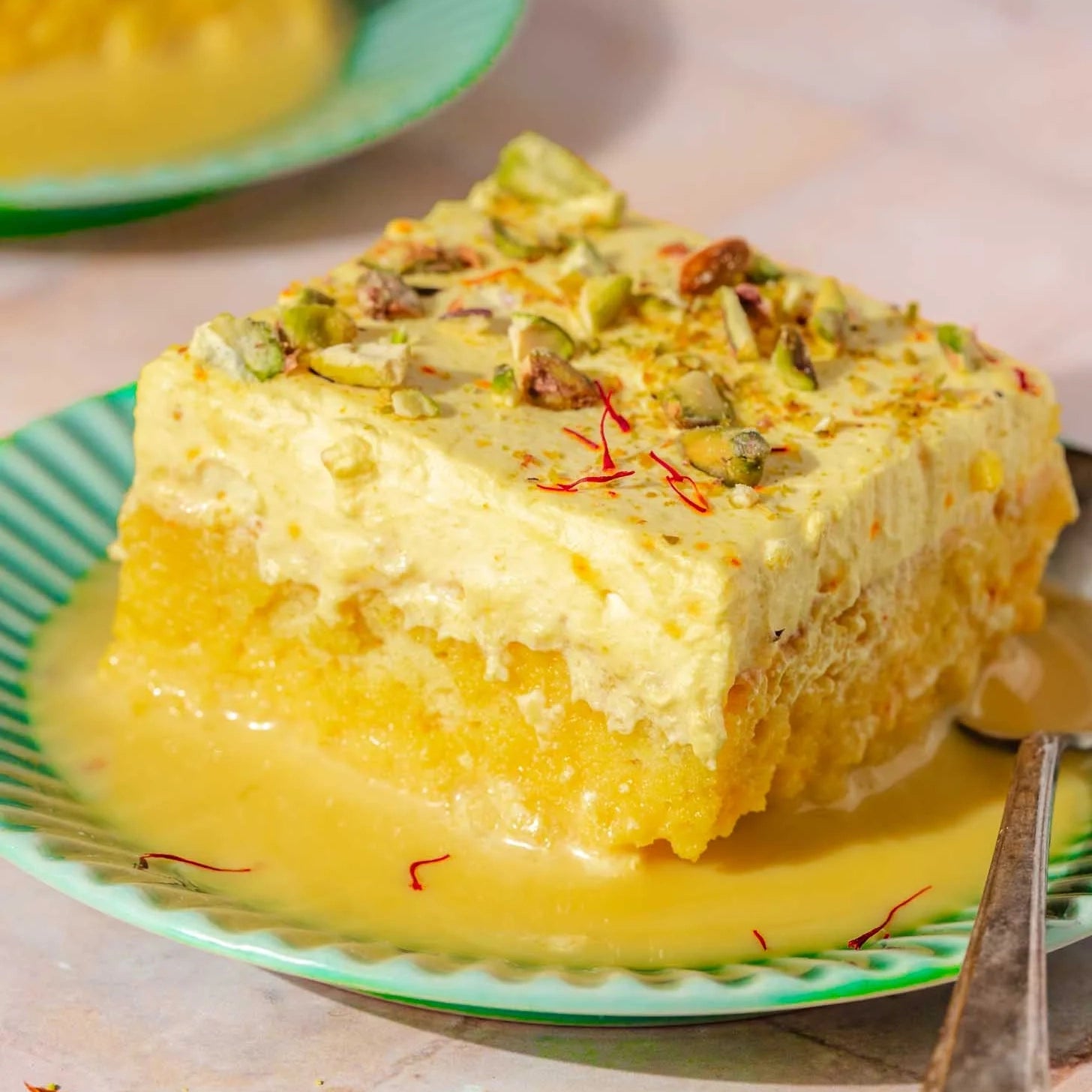 Saffron - Khoa Milk cake