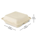 PPP Ecomates 9X9 Bagasse Container - 1 Comp 50 ct - A2Z Cash N Carry