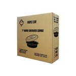 Maple - 7" Plastic Round Container Set Black