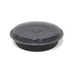 Maple - 7" Plastic Round Container Set Black