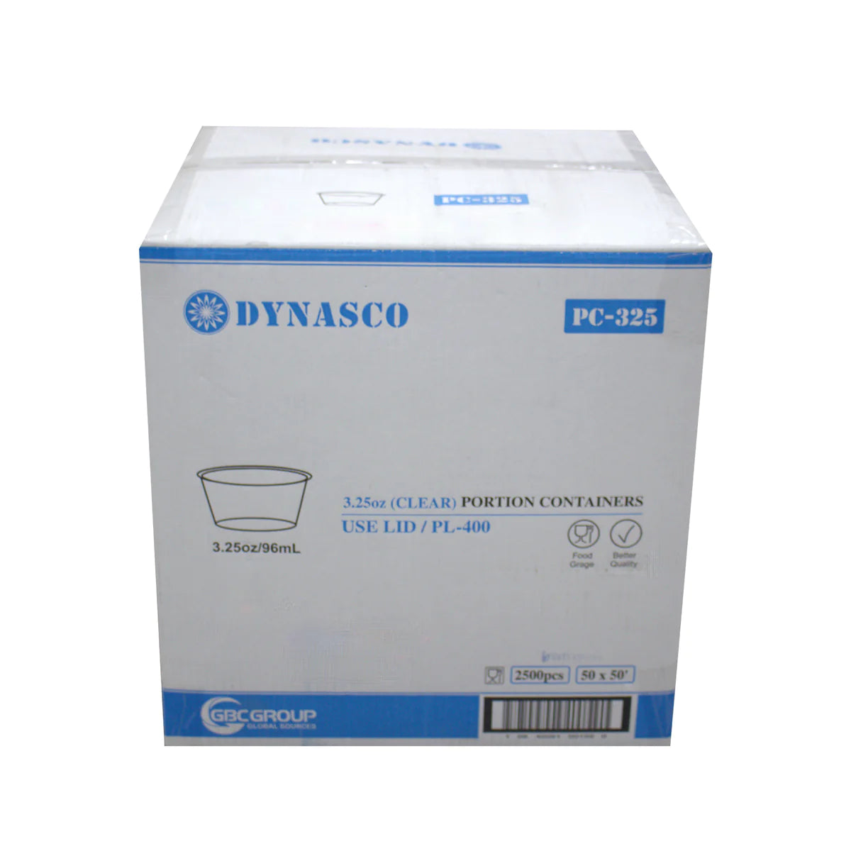 Dynasco - 3.25-5.50 Oz Plastic Lid For Portion Cups