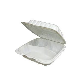 CanGreen - 9X9 Cornstarch Hinged Container - 3 Comp