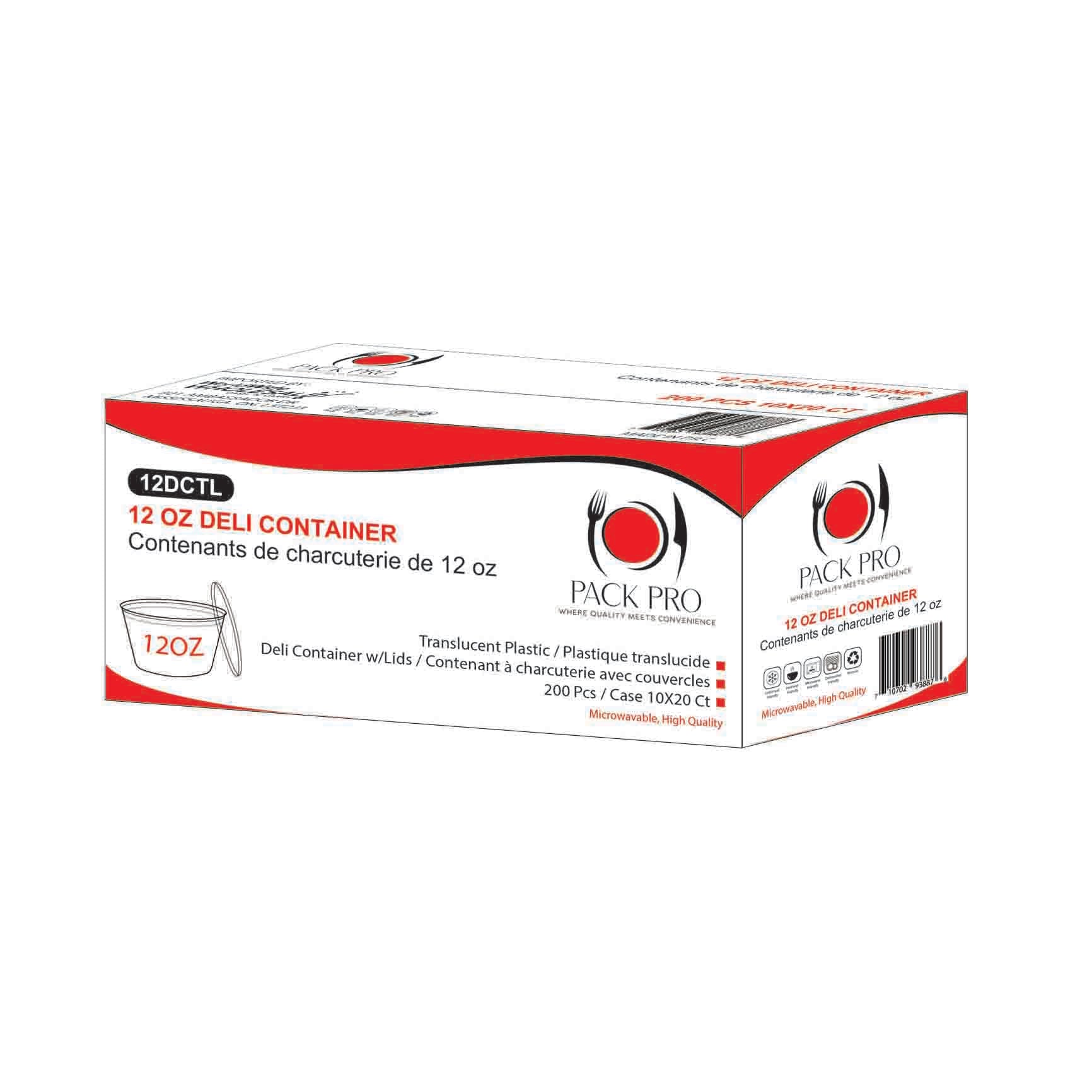 PackPro - 12oz - Deli Containers - Combo