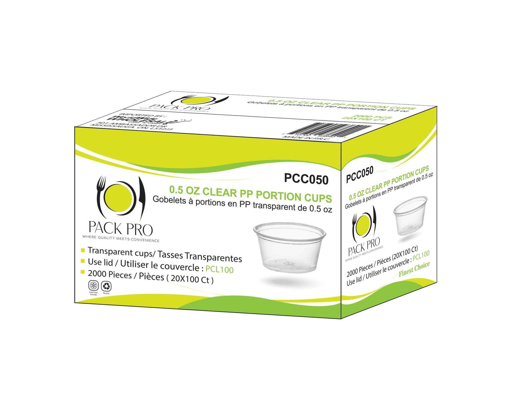 PackPro - 0.5oz Portion Cups