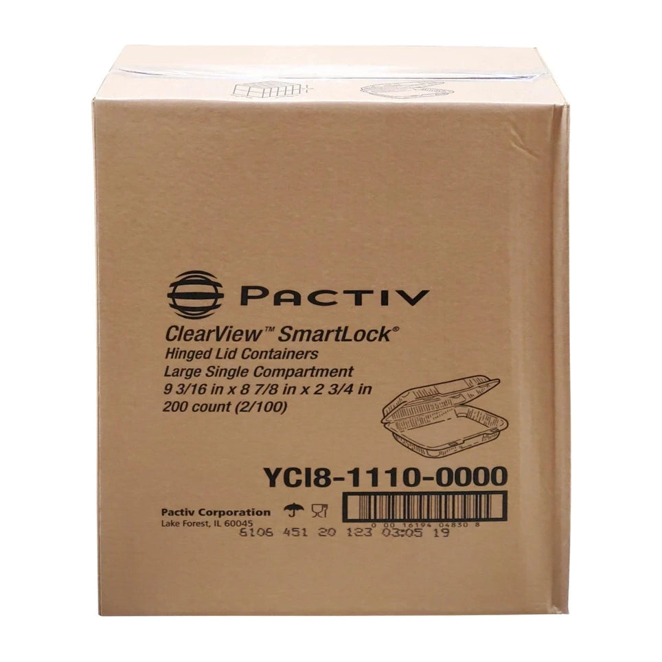Pactiv - Hinged Container C18 - 1110 - 200Ct
