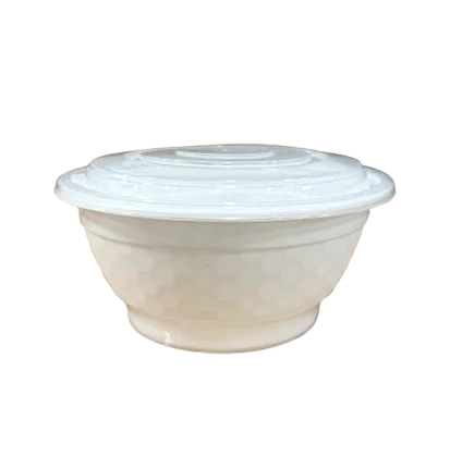 Dynasco - 42oz Noodle Box W/ Lid - White