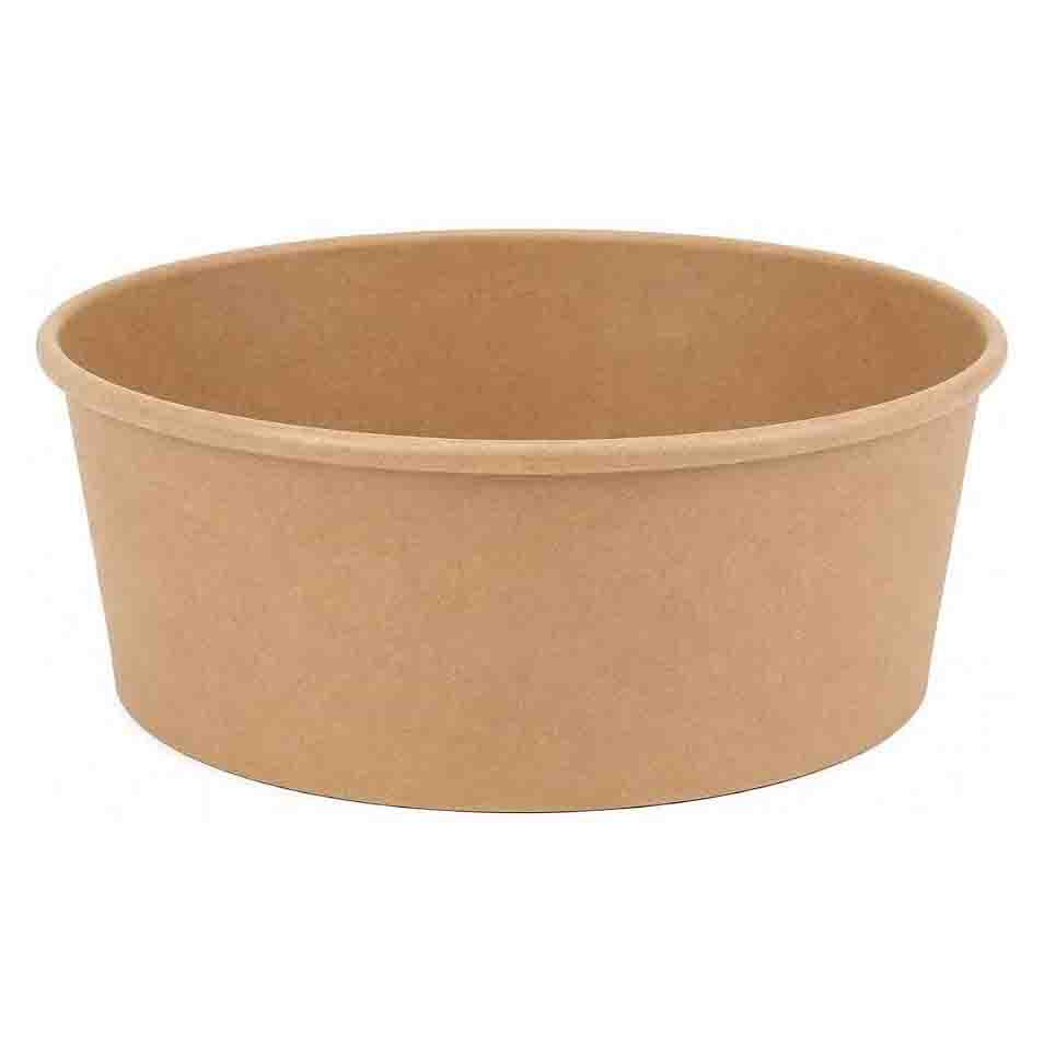 Eco-Craze - 33Oz Kraft Salad Bowl (1000ml) - 50Ct