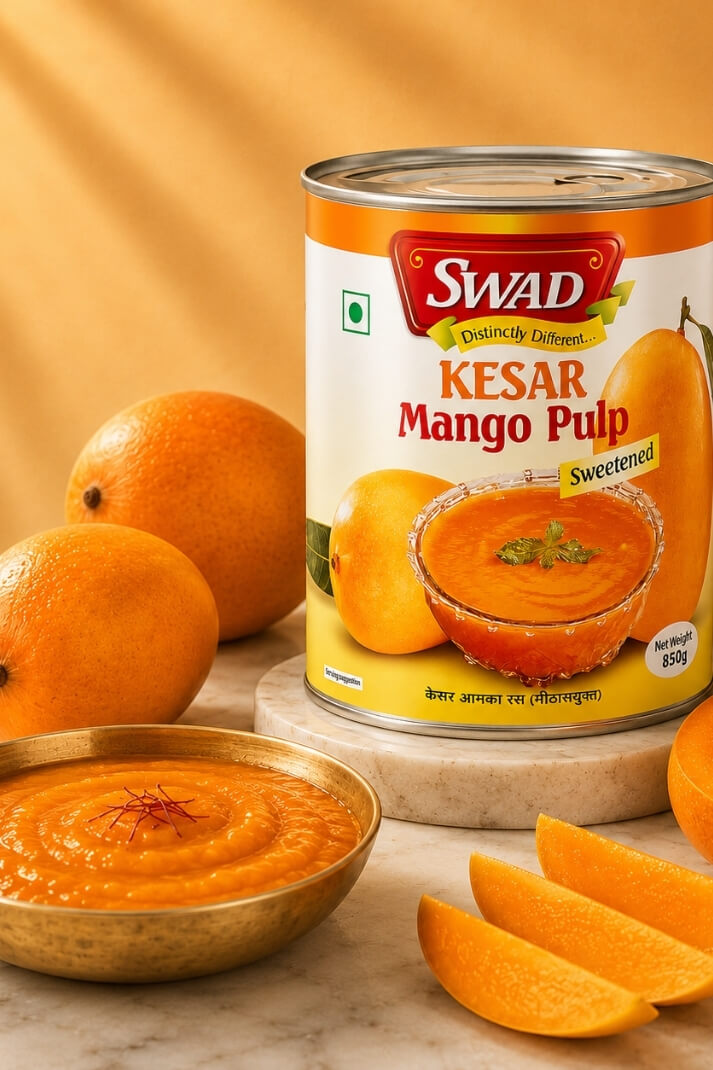 Swad Kesar Mango Pulp 850g - A2Z Cash N Carry