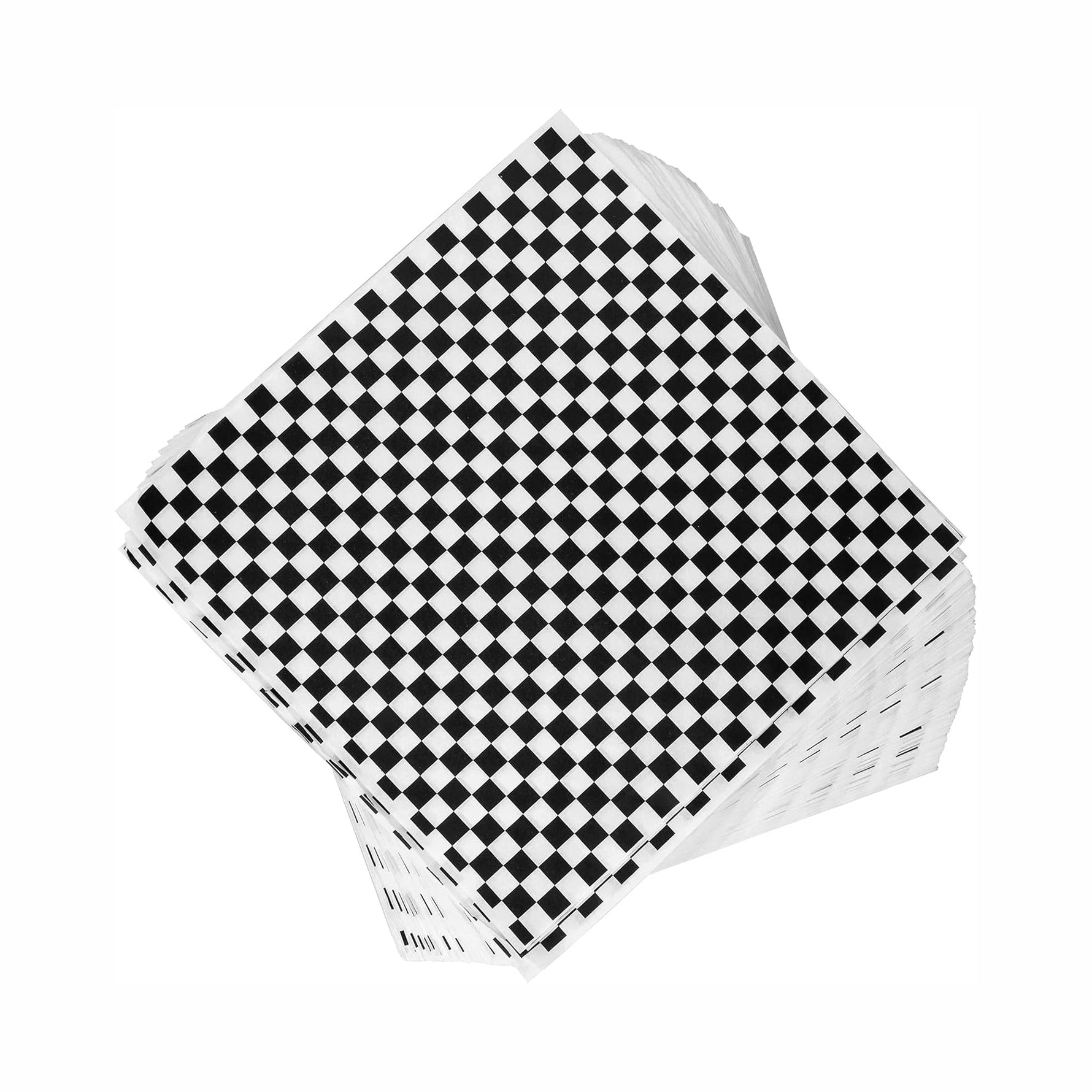 Checkered Sheets - Black - 6"x6"